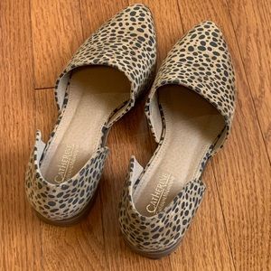 Leopard print casual flats